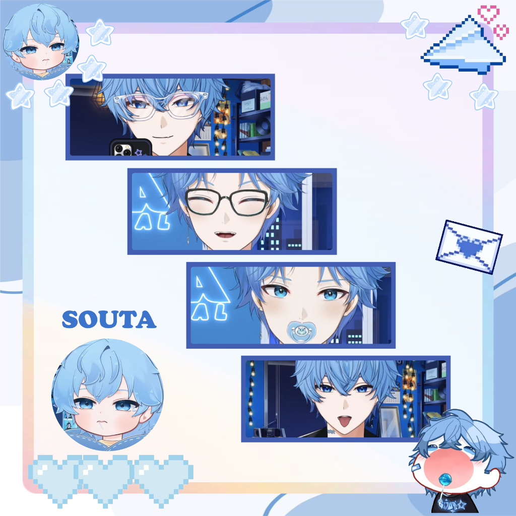 Sticker Slap VTuber Souta EOS, Stiker VTuber Souta EOS