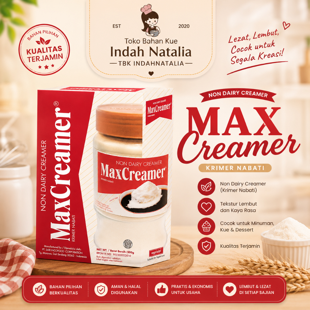 Max Creamer 500gr Non Dairy Creamer Bubuk / MaxCreamer Refill 500gr