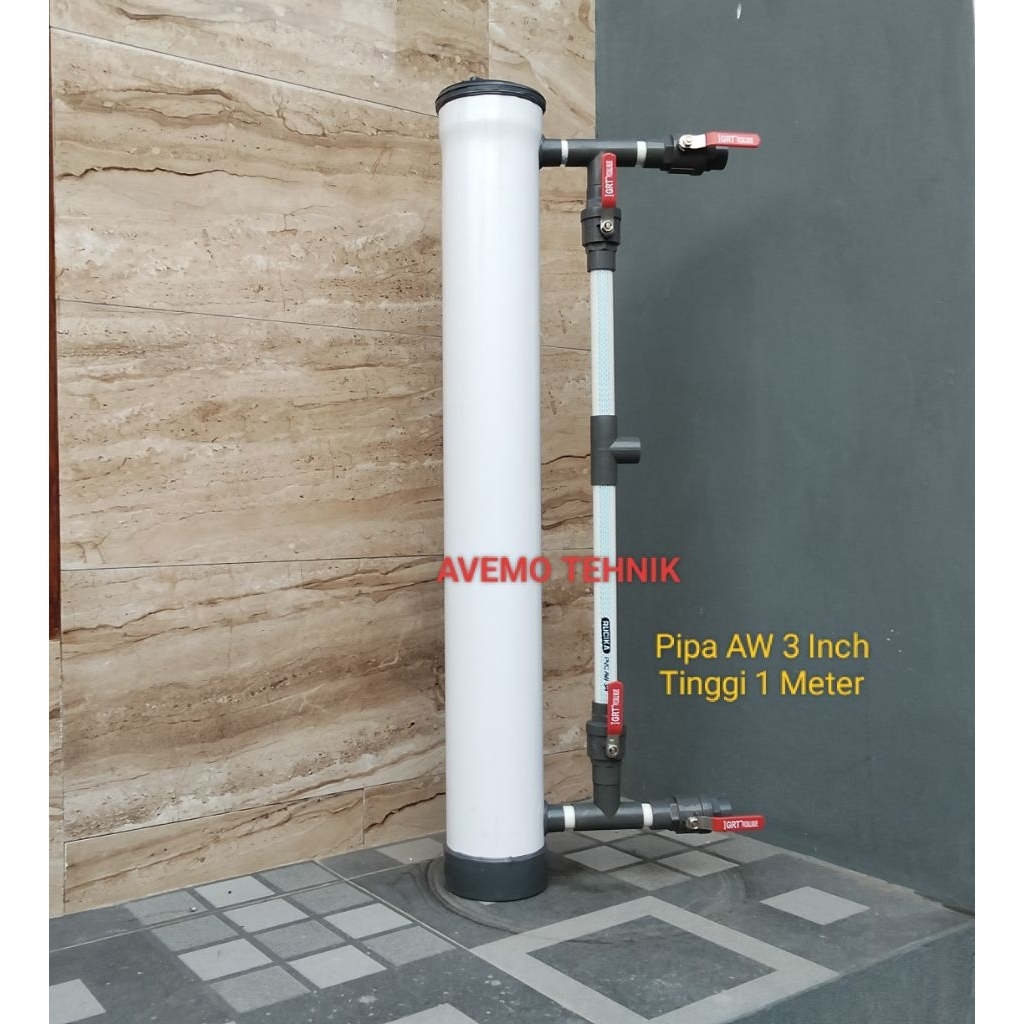 Fiilter Air Sumur Bor Keruh Bau Besi Karat Air Kuning Berminyak Air PDAM Keruh 3 Inch Backwash