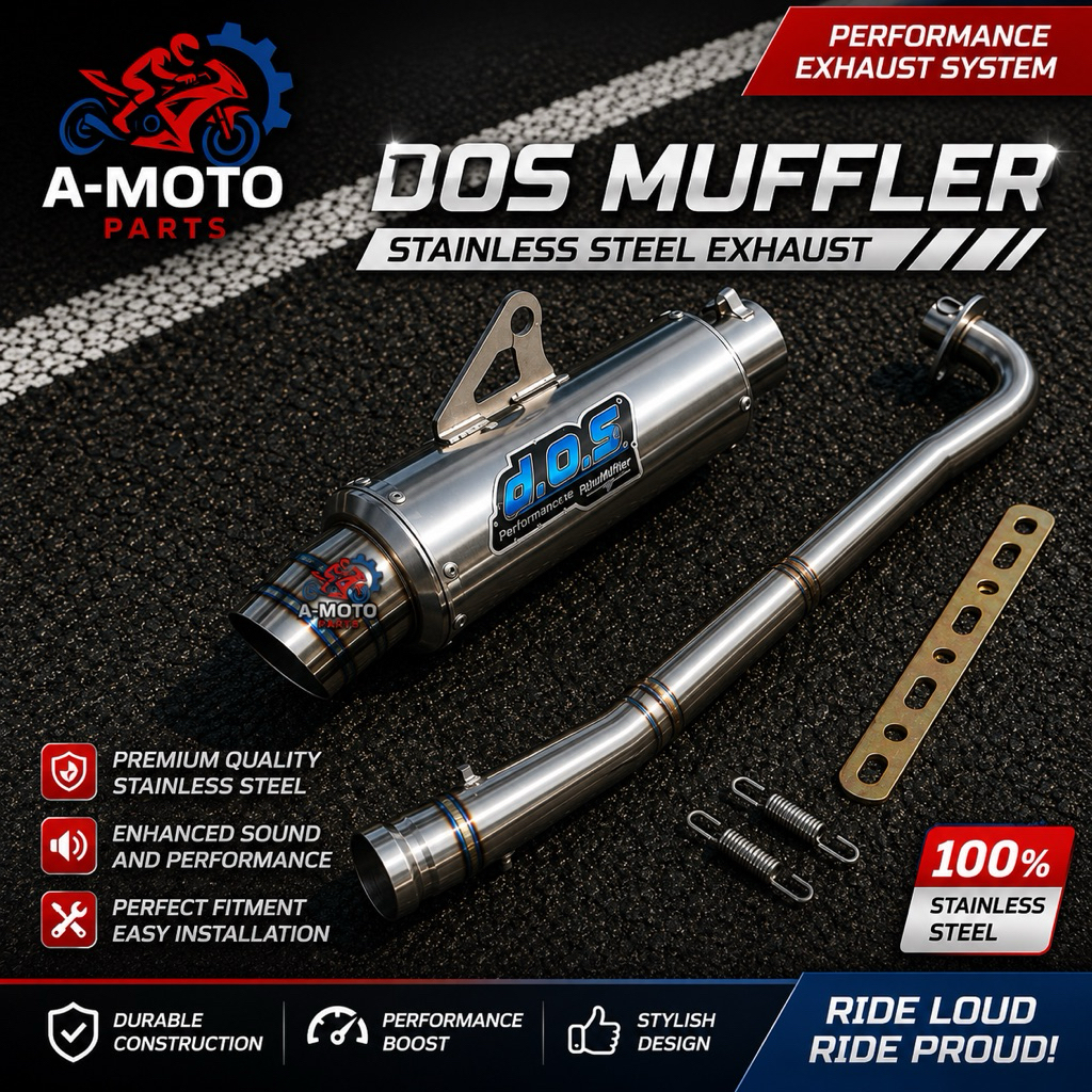 Knalpot Racing DOS Satria fu 150 karbu new / jupiter mx old / jupiter mx new / jupiter mx 135 / knal