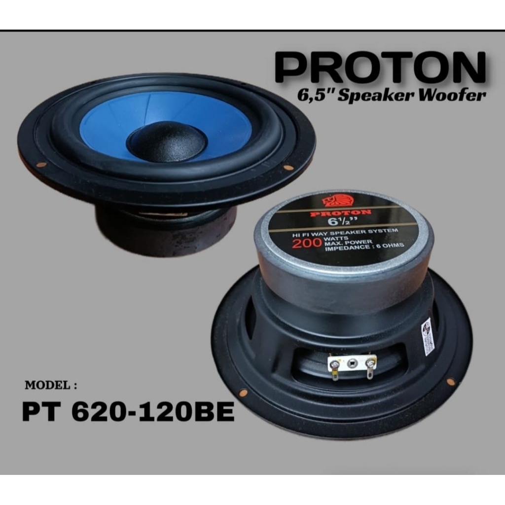KOMPONEN SPEAKER WOOFER 6,5 INCH SPEAKER WOOFER PROTON PT620