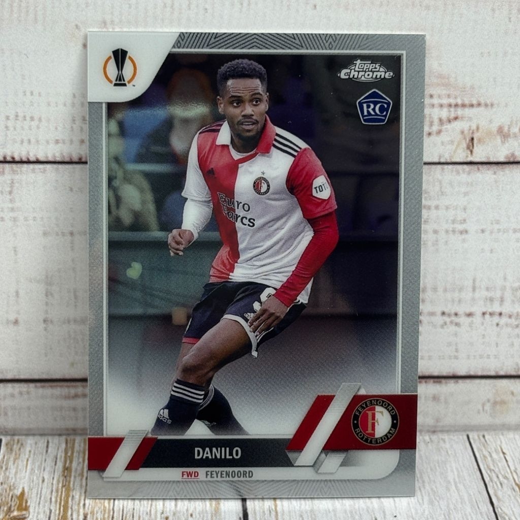 Kartu Bola Danilo Rookie Card Feyenoord Topps Chrome Original