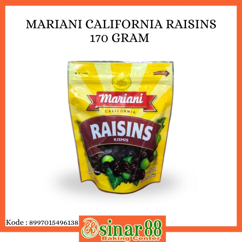 MARIANI CALIFORNIA RAISINS 170 GRAM