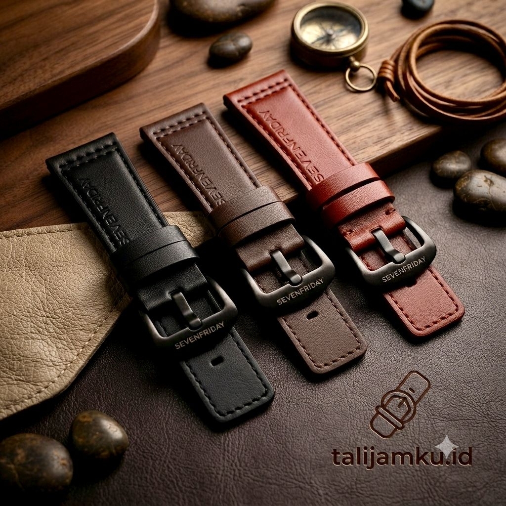 Strap Tali Kulit Leather 28mm Tali Jam Sevenfriday Kulit