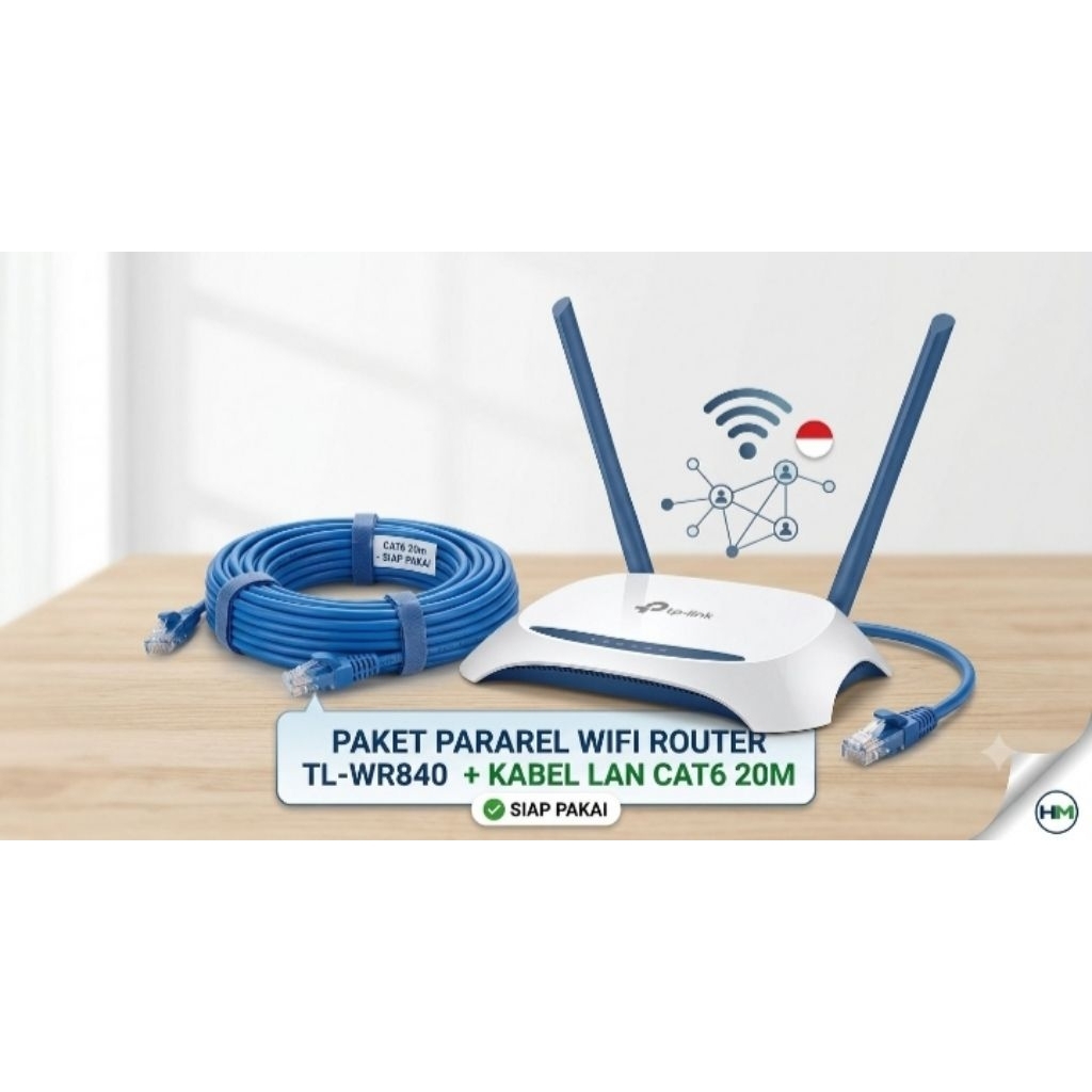 Paket pararel Wifi Router + Kabel LAN