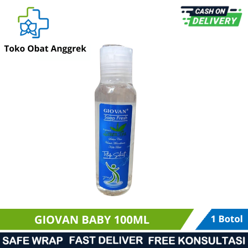 GIOVAN BABY SABUN 100 ML/GIOVAN BIRU/SABUN BAYI/KULIT SENSITIF/RUAM/SABUN ANTISEPTIK