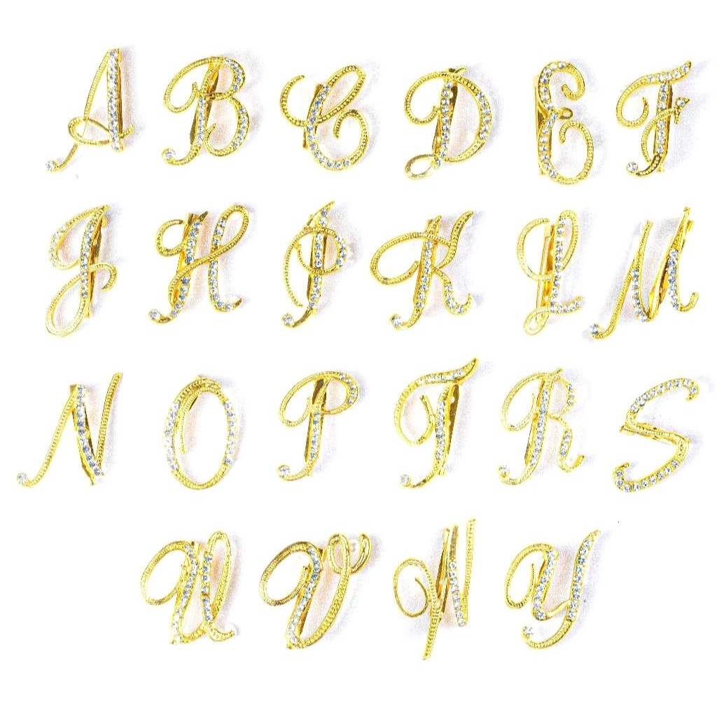 Bros Huruf /  Bros Inisial Huruf / Bros Gold
