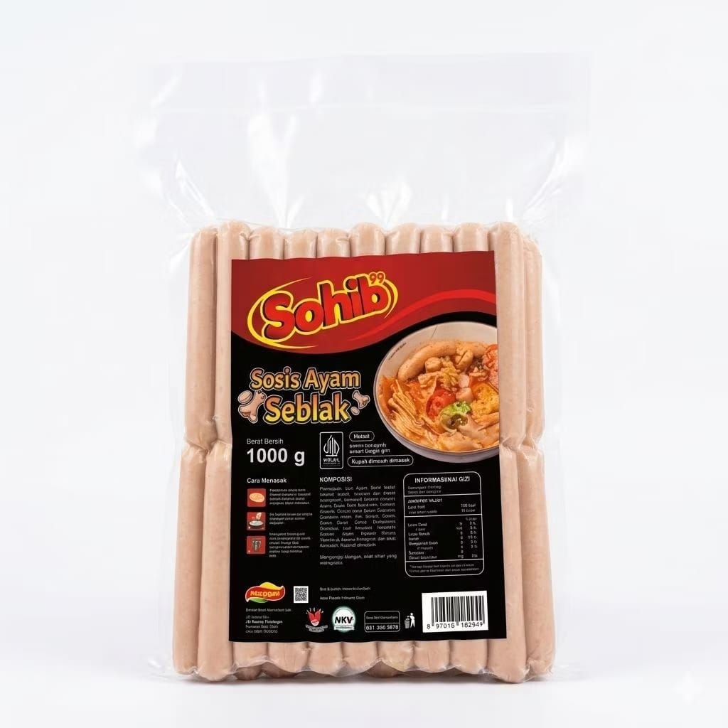 sohib sosis ayam seblak 1000gr