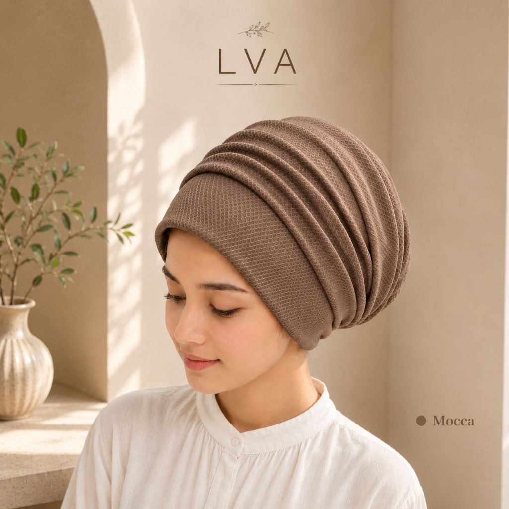 Turban Rajut Premium Wanita – Inner Ciput Instan Anti Pusing