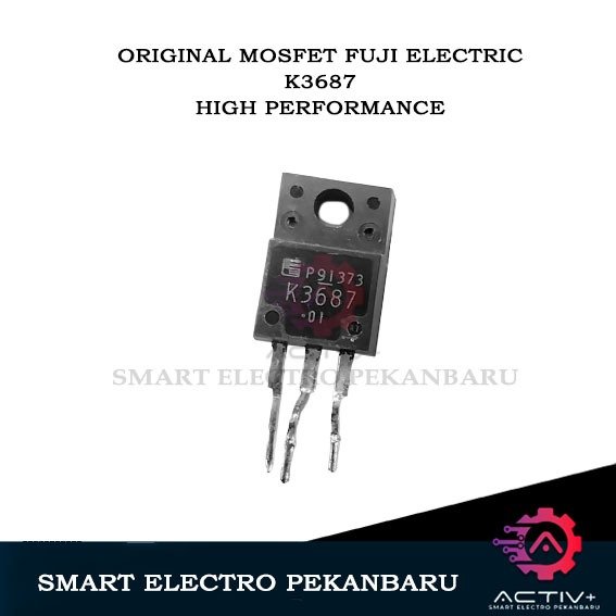 ORIGINAL MOSFET K3687 FUJI ELECTRIC SEMICONDUCTOR 16A 600V 2SK3687 K 3687 2SK 3687 2S K3687 TRANSIST