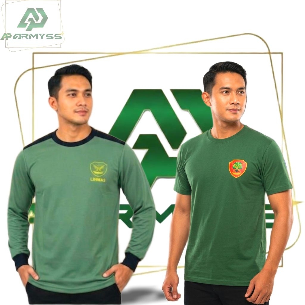 Kaos Linmas hijau Kaos Linmas lapangan