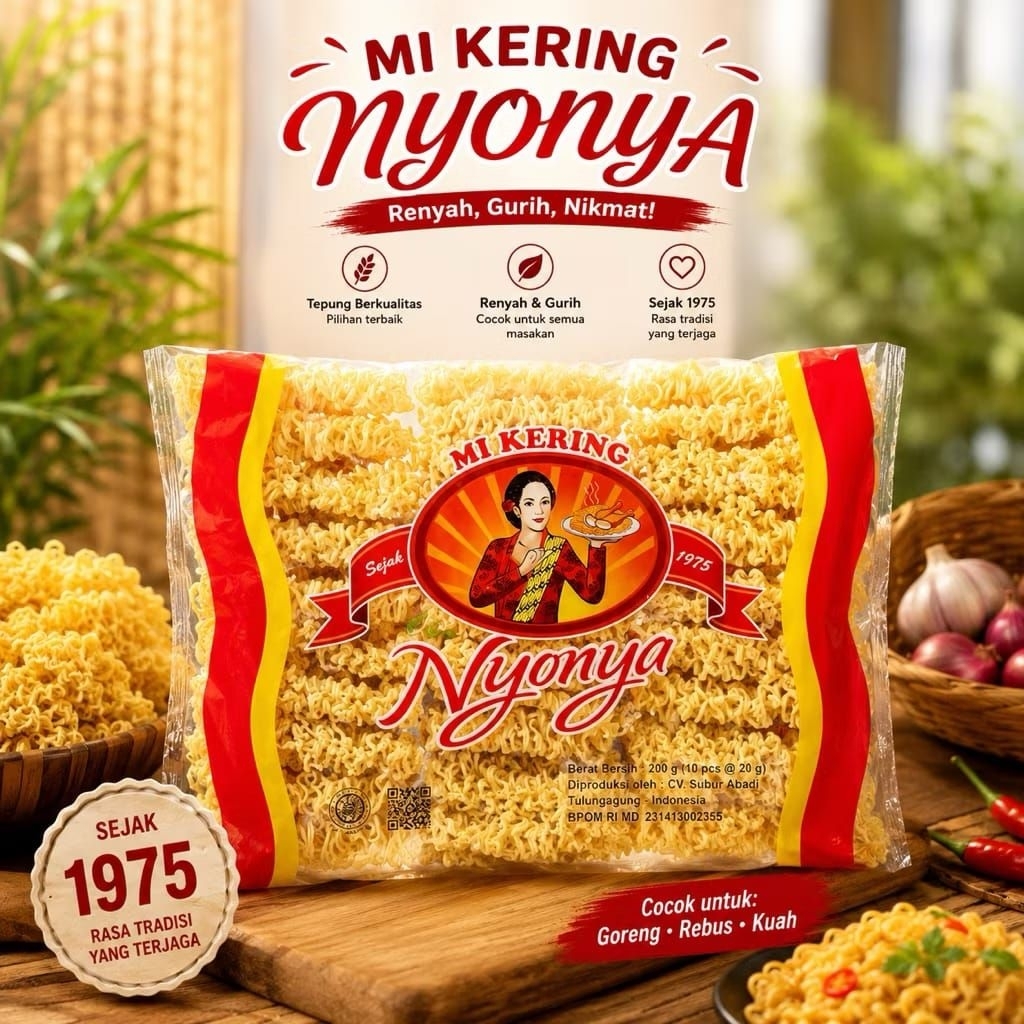 Mie Kering Cap Nyonya 600 Gram