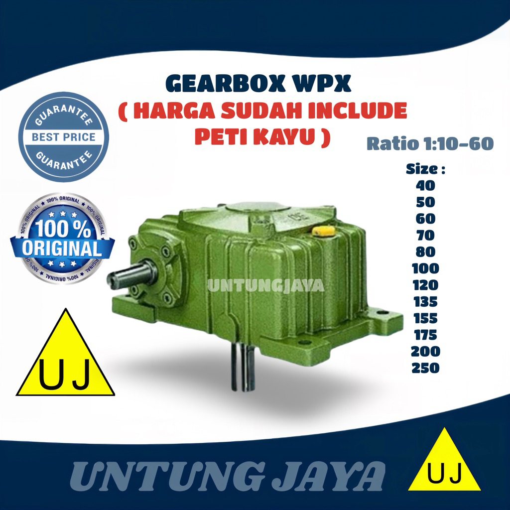 GEAR BOX SPEED REDUCER WPX 135 RATIO 10-60 // GEARBOX WPX 135 RATIO 10-60 // GIRBOK WPX 135 // JUAL 