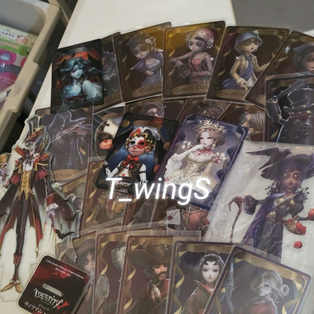 [ LR_15 ] Identity V Merchandise Card And Standees , rubber and Acrilic Keychain / Koleksi Games Ide