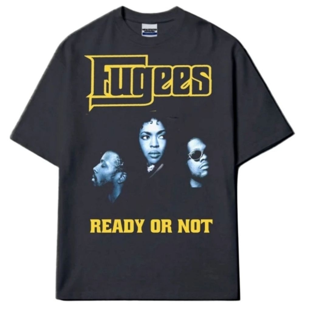 TSHIRT MUSIC KAOS BAND FUGEES - READY OR NOT