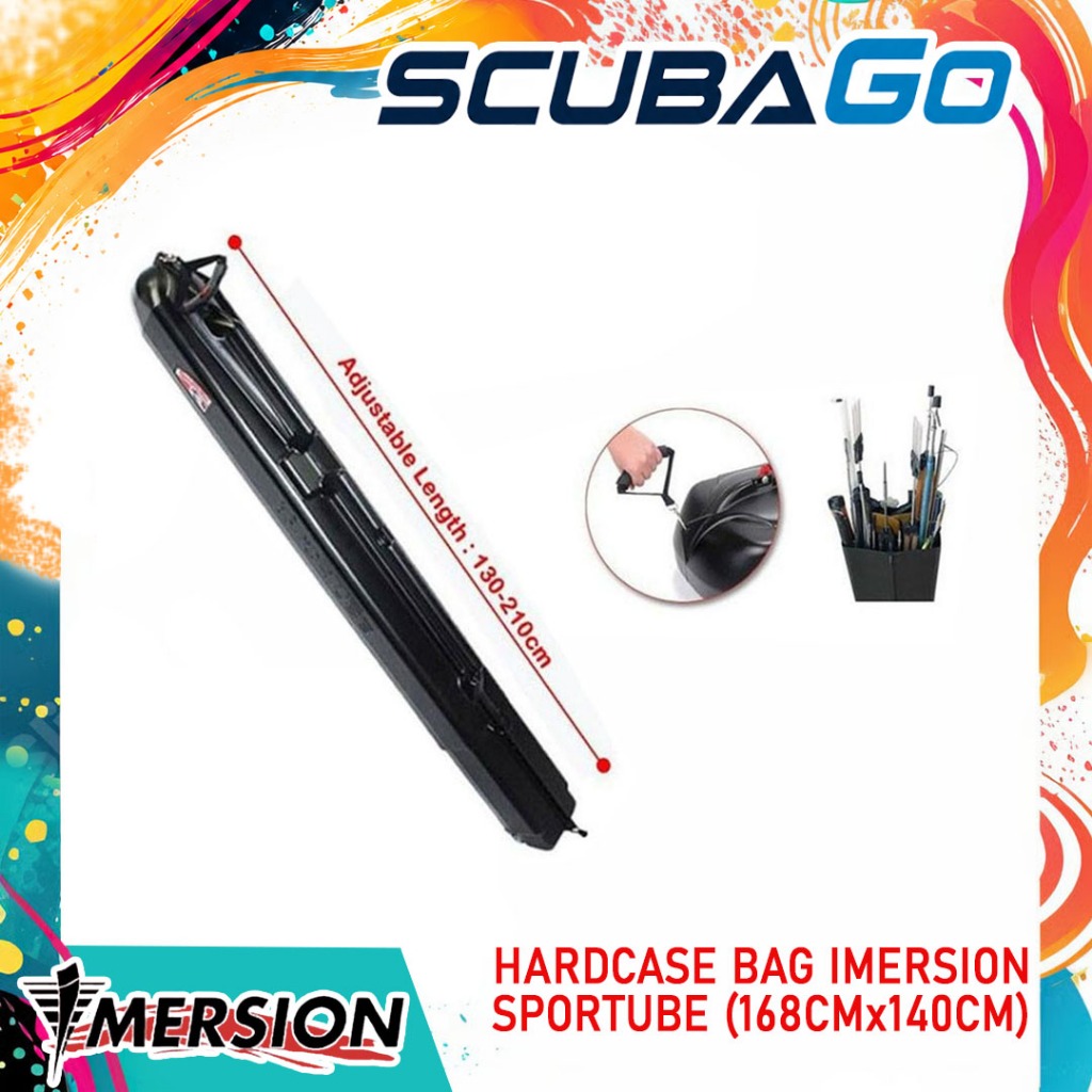 Hard Case Bag Imersion Sportube (168CM X 140CM) Bags Tas Panjang Spearfishing Kotak Speargun Freediv