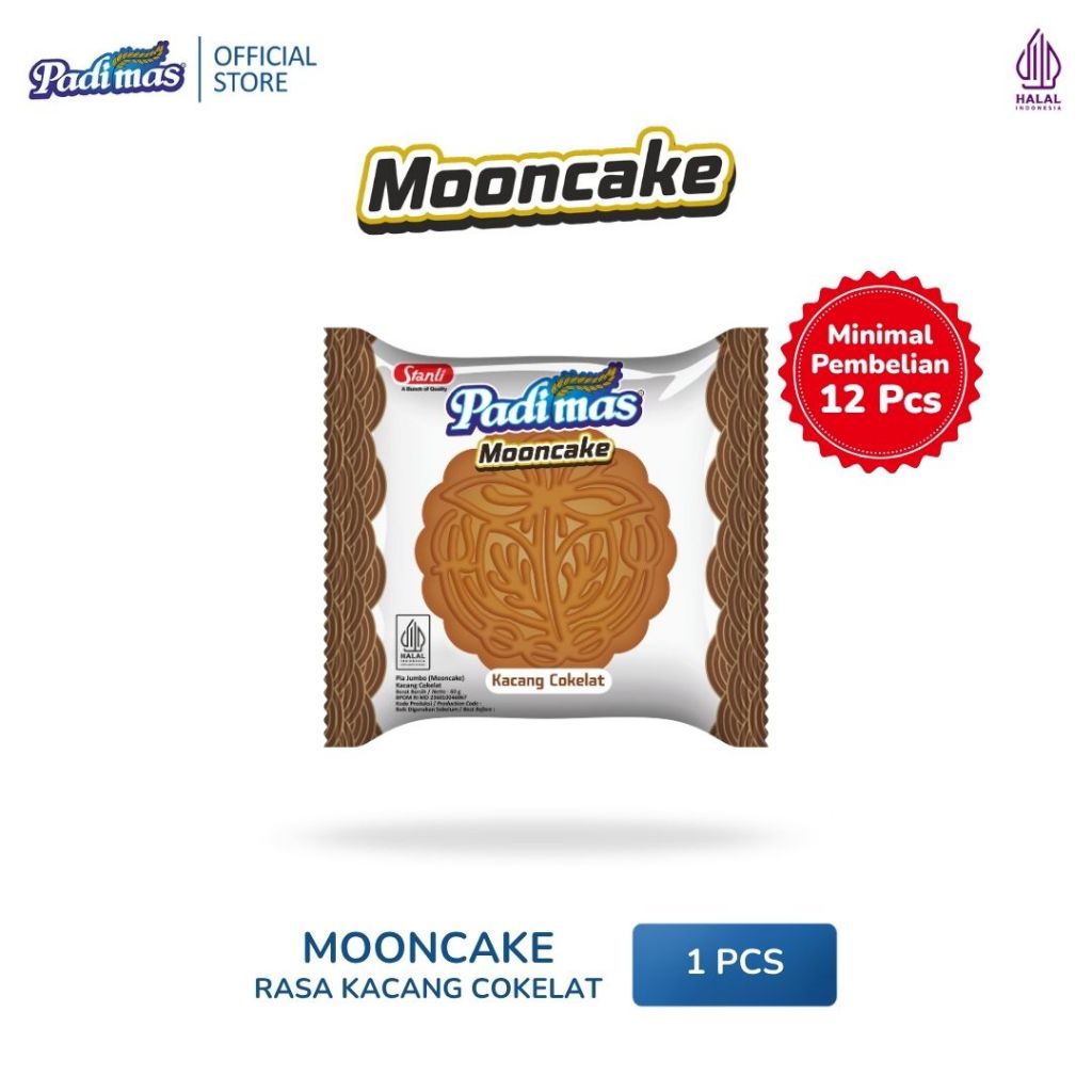 Padimas Mooncake Kue Bulan Pia Rasa Kacang Cokelat