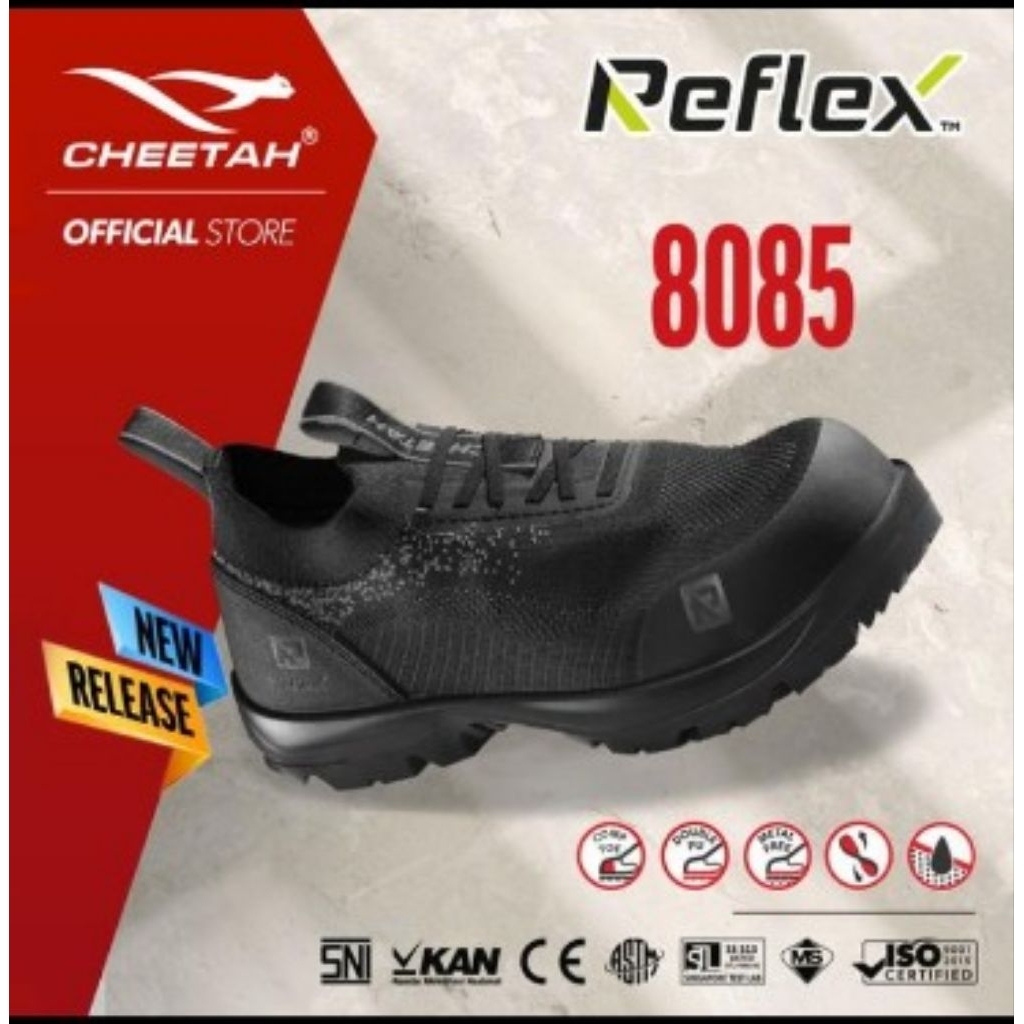 SAFETY SHOES CHEETAH REFLEX 8085 / sepatu safety cheetah reflex / sepatu safety cheetah murah