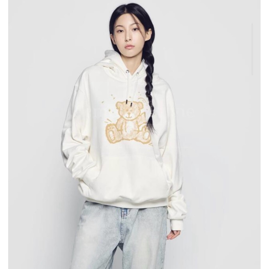 (READY) ADLV Hand Sketch Bear Hoodie