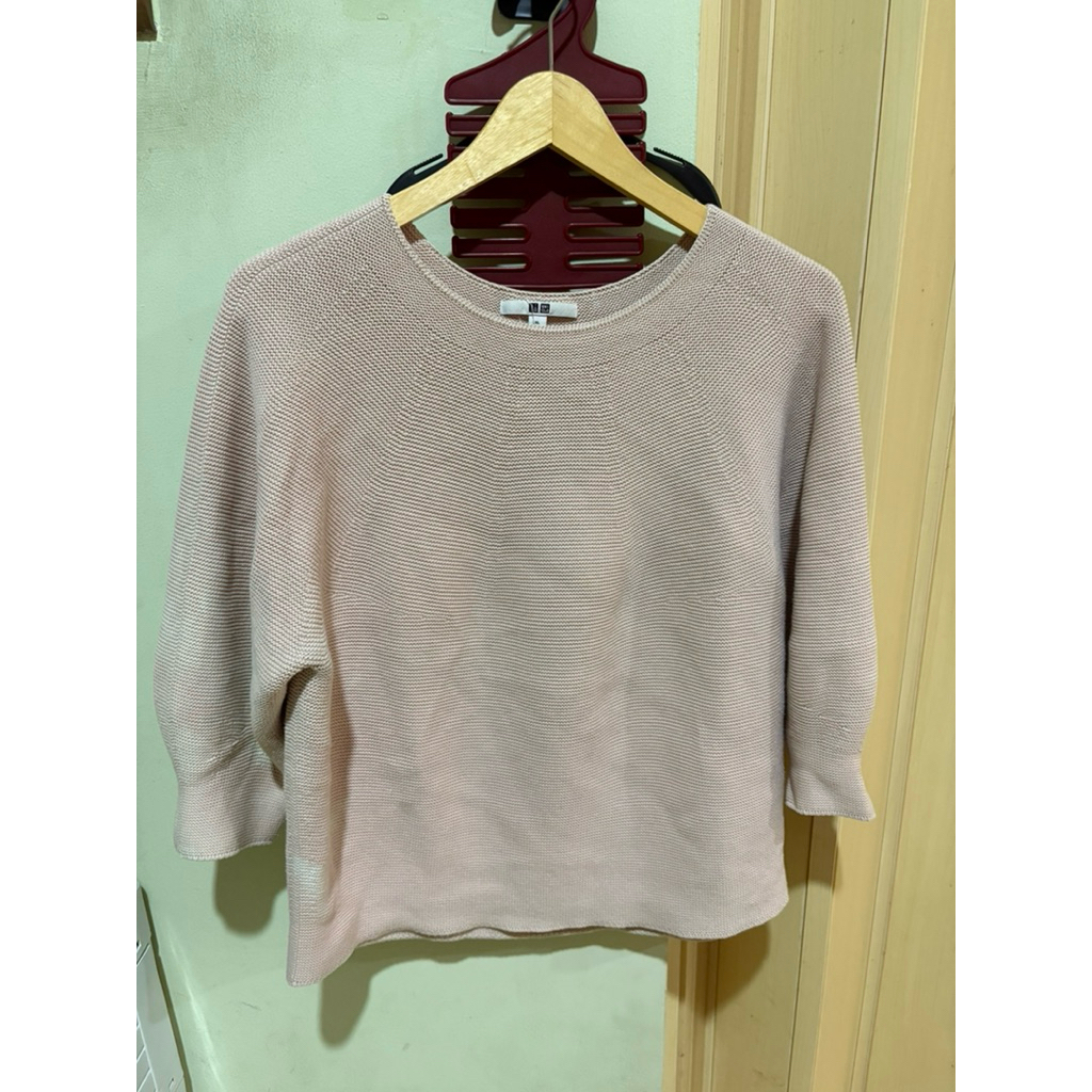 PL Uniqlo 3D Knit Cotton 3/4 Sleeve