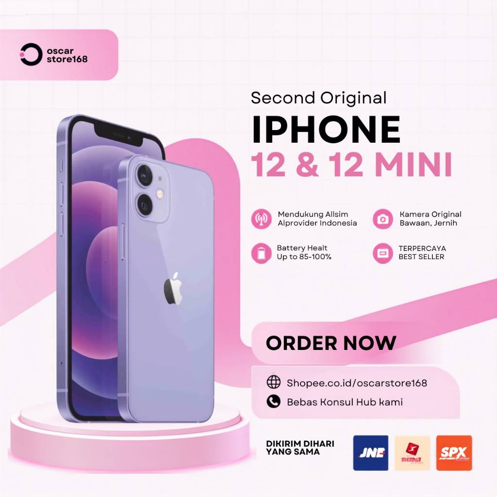 IPHONE 12 SECOND ORIGINAL 64GB/128GB