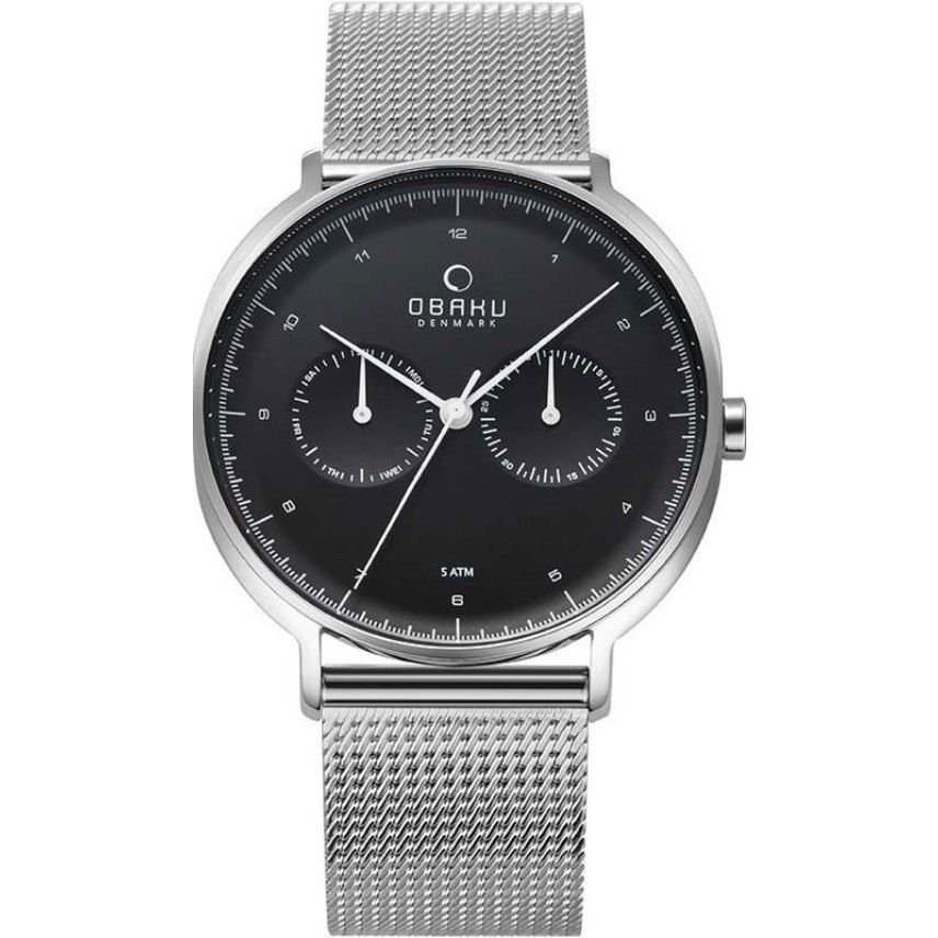 JAM TANGAN OBAKU GENT'S MEN'S MULTI FUNCTION WATCH - V193GMCBMC