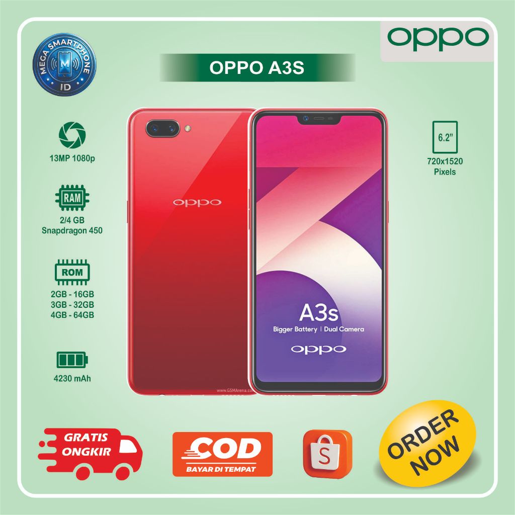 OPPO A3S | HP second batangan