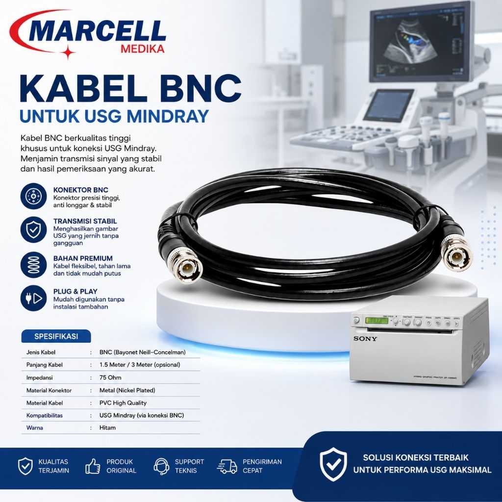KABEL BNC PRINTER USG SONY / USG KABEL PRINTER SONY