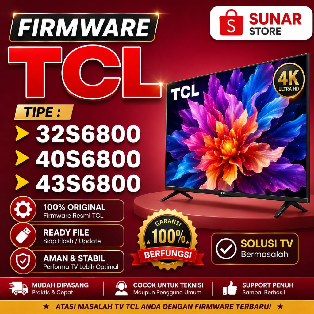 FIRMWARE TV TCL 32S6800 40S6800 43S6800