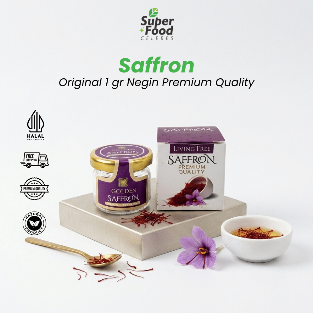 Safron / Bunga Saffron Original 1 gr Negin Premium Quality