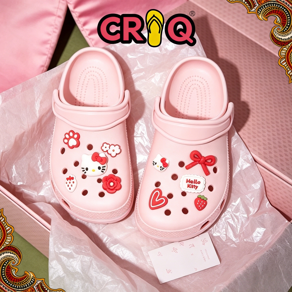 CRIQ-Sandal Wanita Baim Sandal Fuji Wanita Clog Cewek Casual Fashion Korea Kekinian Sendal Selop Uni