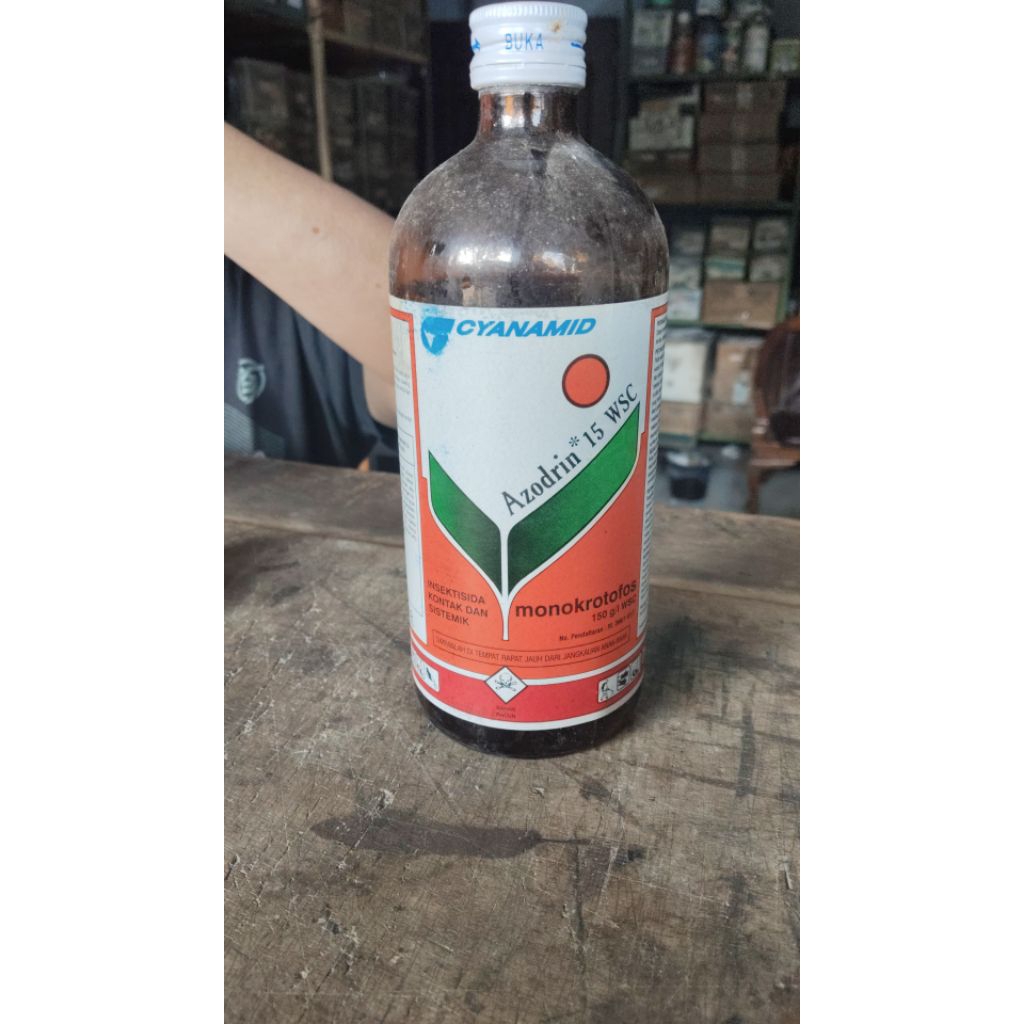 obat pertanian insektisida AZODRIN lama500ml(jaminan ori)