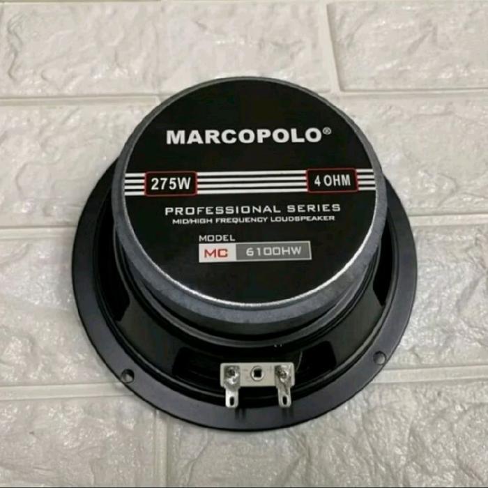 SPEAKER 6 INCH FULLRANGE MARCOPOLO 275WATT 4 OHM 6 IN 6" 6INCH MARCOPOLO 275 WATT MARCOPOLO 6100