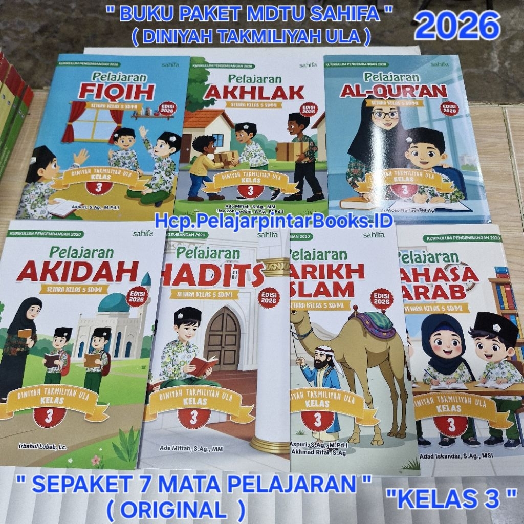 Buku PAKET MDTU / MDTA Kelas 3 ( Setara Kelas 5 ) Penerbit SAHIFA. EDISI 2026. ORIGINAL