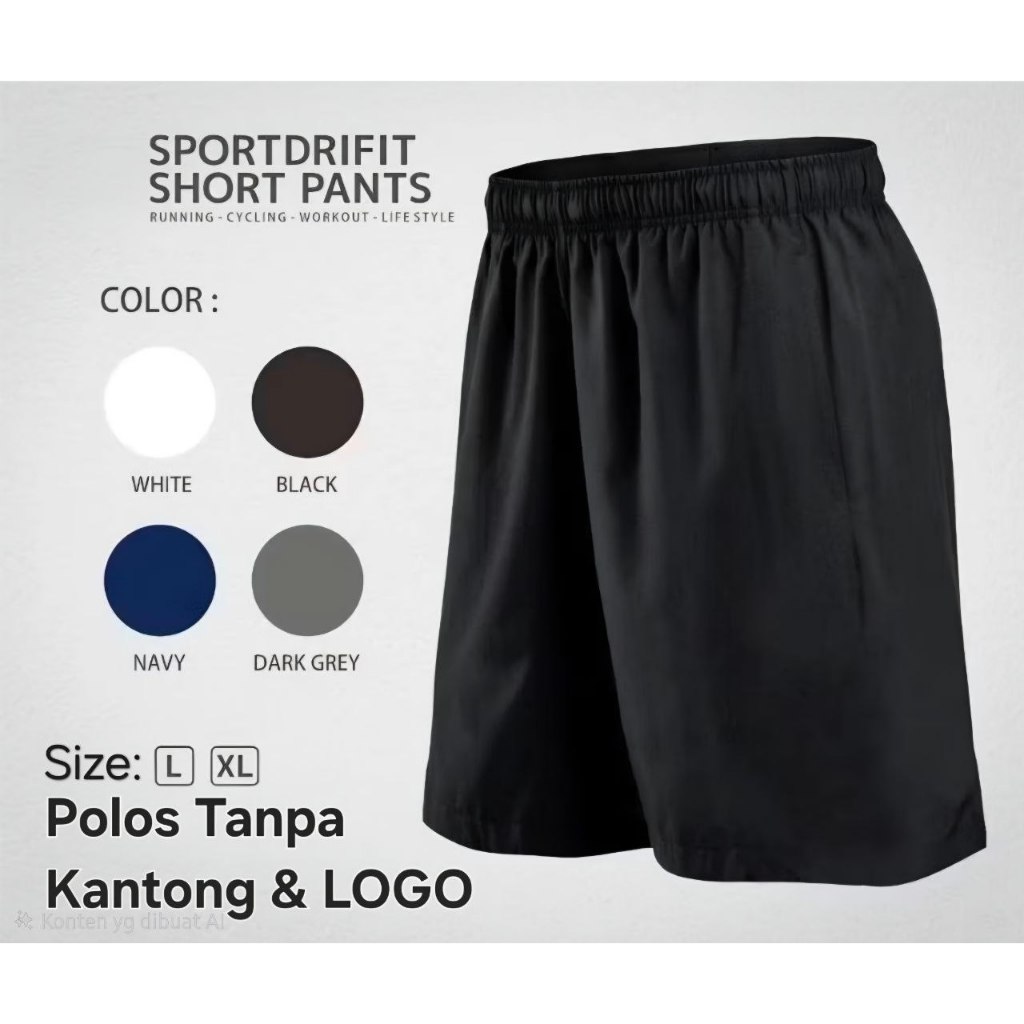 Celana Polos/Celana Olahraga Training/Celana Pendek Pria-POLOS