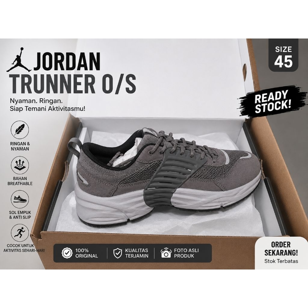 Sepatu Basket Jordan Trunner Abu Abu