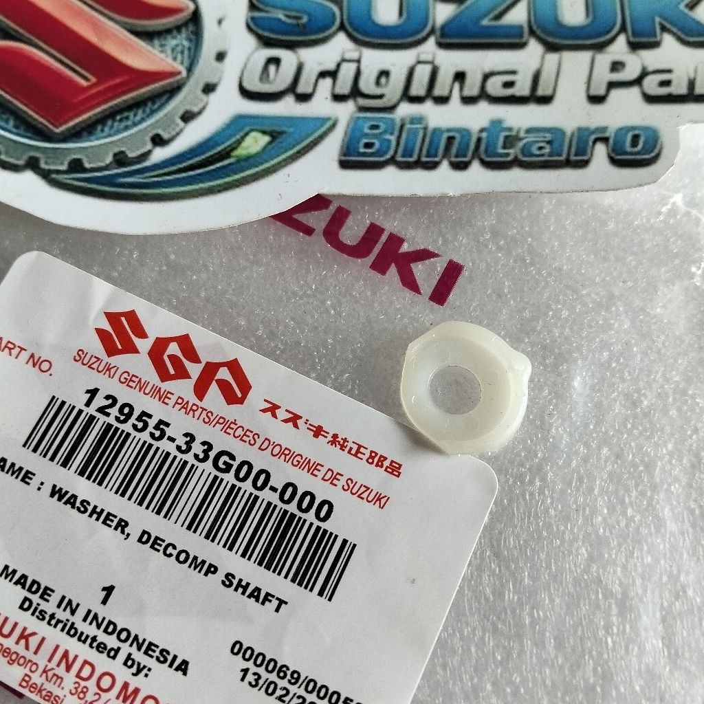 RING PLASTIK DEKOMPRESI NOKEN AS SUZUKI SPIN SKYWAVE HAYATE ASLI ORIGINAL PART 12955-33G00