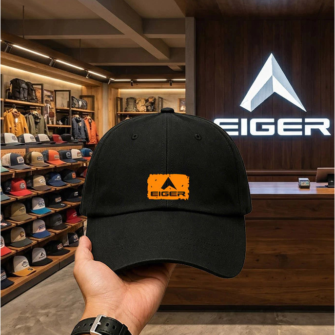EIGER Topi Baseball Adjustable Topi Fashion Pria Wanita Modern Kekinian