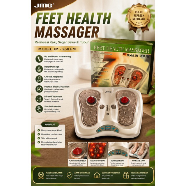 JMG Feet Health Massager Model JM-268 FM