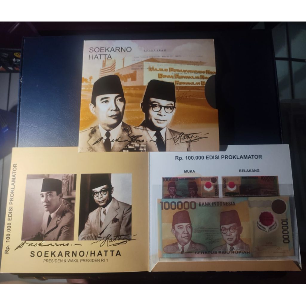 SET Uang Kertas , 100.000 Rupiah  Polimer Soetta 1999