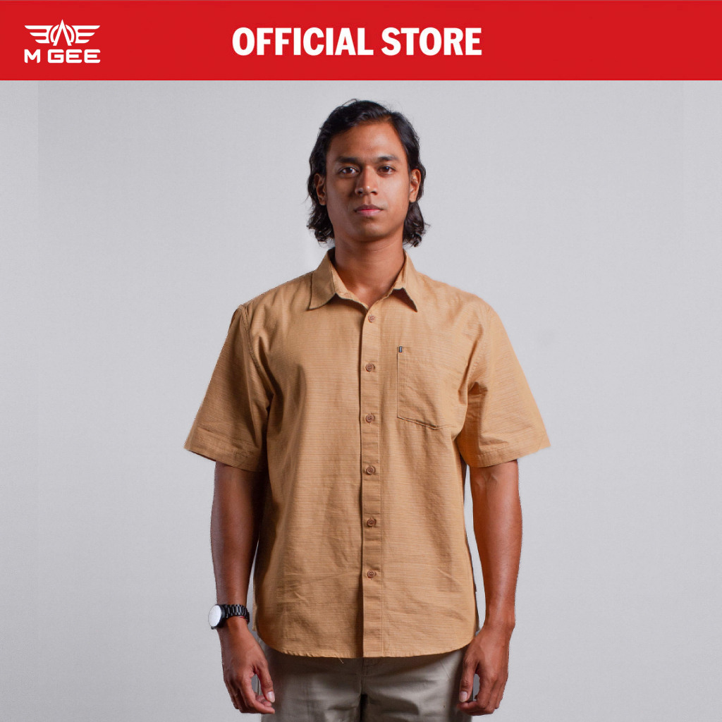 MGee Kemeja Pria Lengan Pendek Regular Casual Reguler Shirt ALTO C119