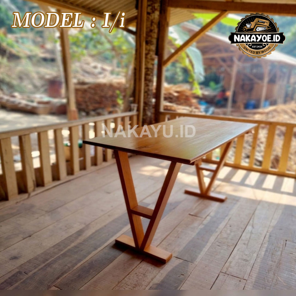 Nakayoe Meja kerja 120x70x75 cm Meja kayu minimalis/Meja gaming/ Meja kosmetik~Model i