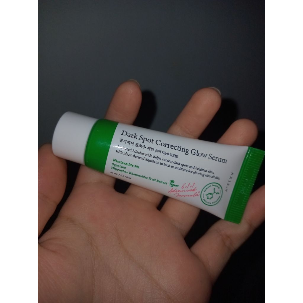 preloved axis-y correcting dark spot serum (free 2 sachet gel cleanser)