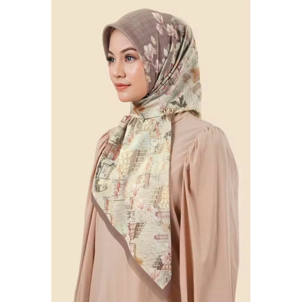 SALE Hijab Premium Zytadelia (ZD) scarve Old Market- Coffee