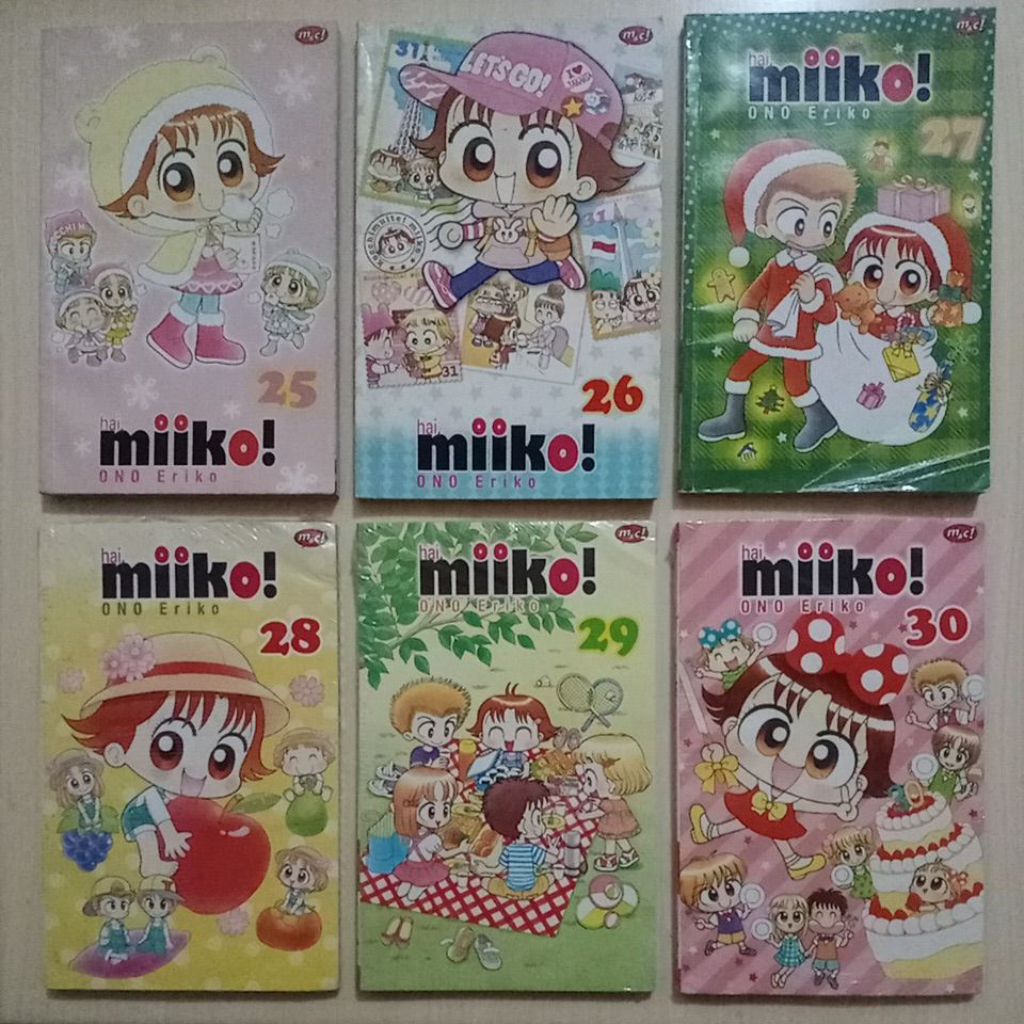 6 KOMIK HAI, MIIKO - ONO ERIKO - (NO. 25 - 30) - M&C - Buku Bekas Murah Original - C3