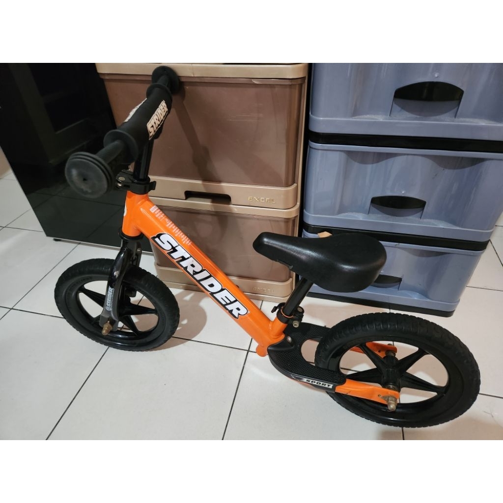 Strider Balance Bike 12 Sport Orange Original ORI Bekas Second