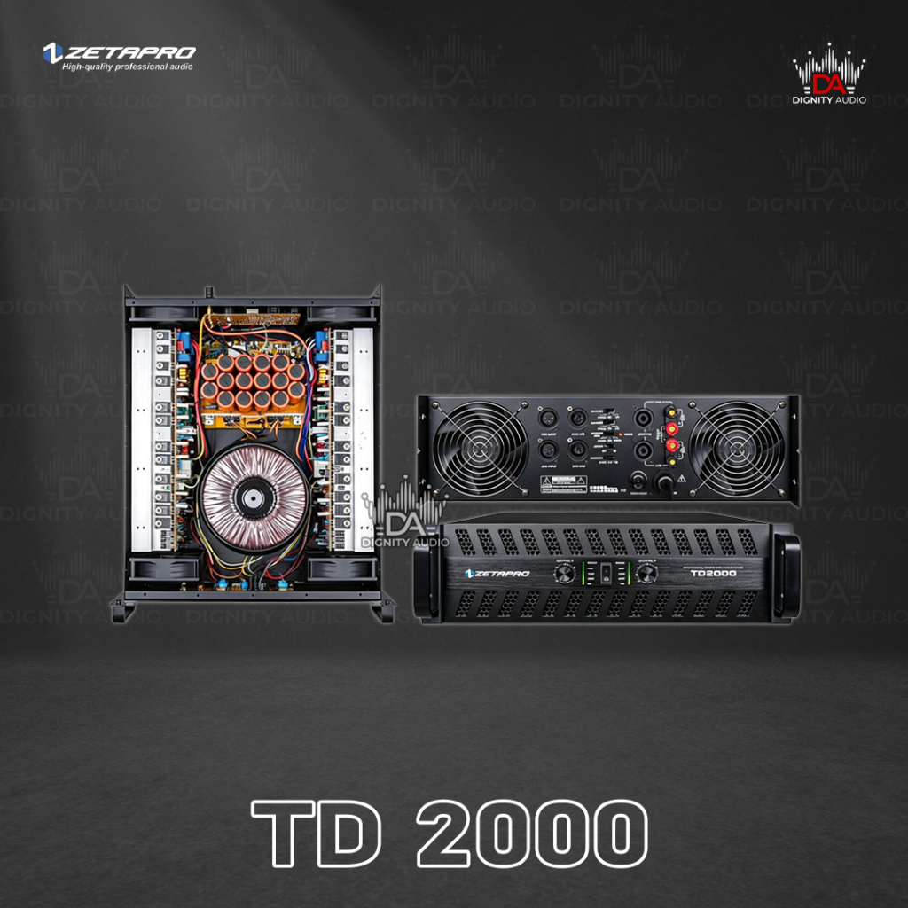 Power Amplifier ZETAPRO TD2000 | TD 2000 | TD-2000 Original