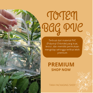 PVC TOTEN BAG TEBAL_ SHOPPING BAG SERBAGUNA isi 25 PCS