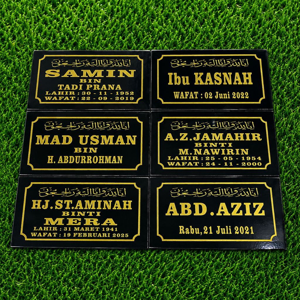 Batu Nisan Nama Kijing Bahan keramik Termurah