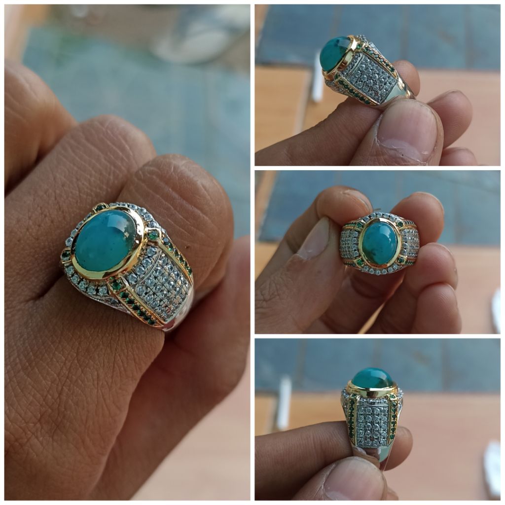 CINCIN BATU BACAN DOKO BAHAN KUNINGAN SARI SUPER